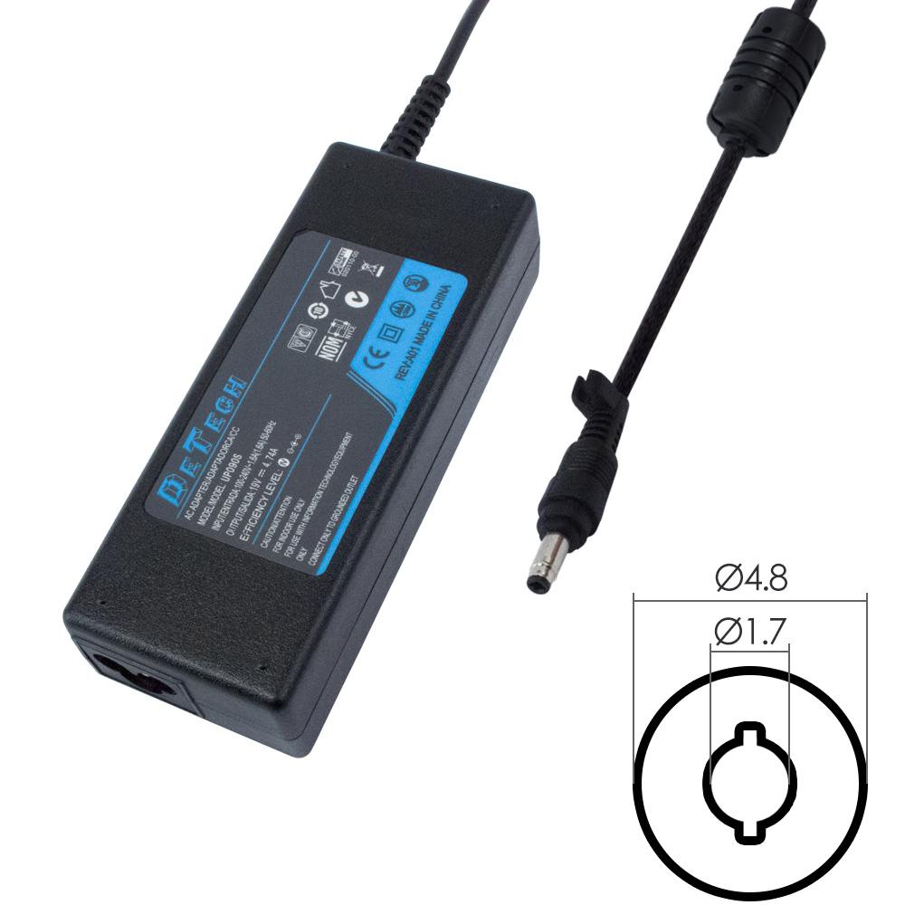Адаптер DeTech за HP 90W 18.5V/4.9A 4.8*1.7