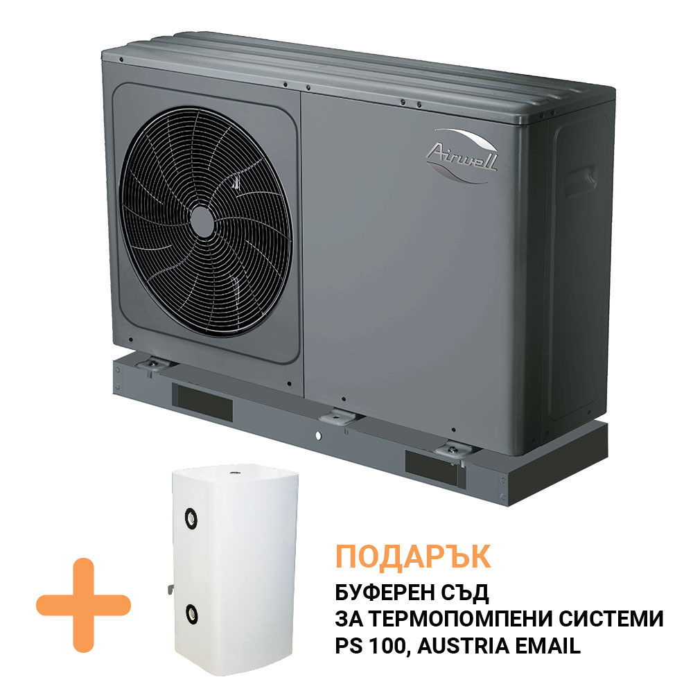 Промо комплект 2 в 1: Високотемпературна термопомпа Airwell Wellea M