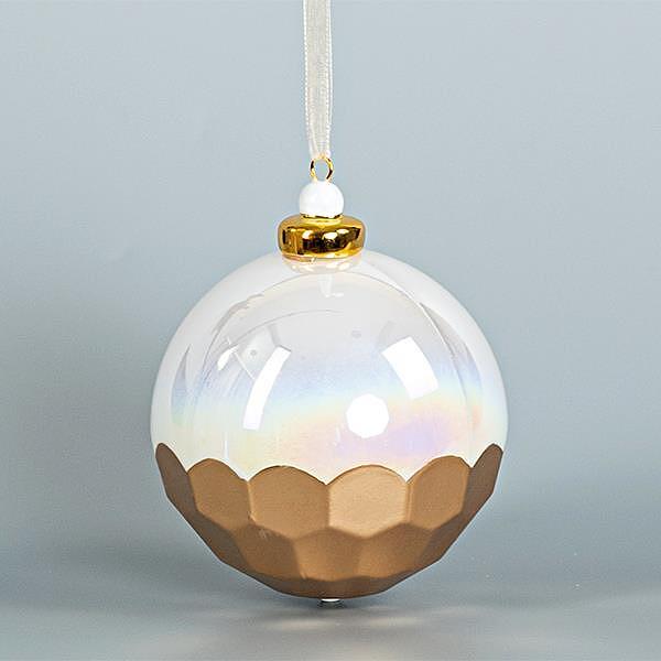 Играчка стъклена медена пита 9 см EUROLAMP