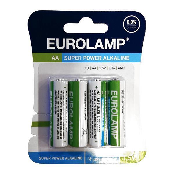 EUROLAMP алкални батерии 1.5V AA