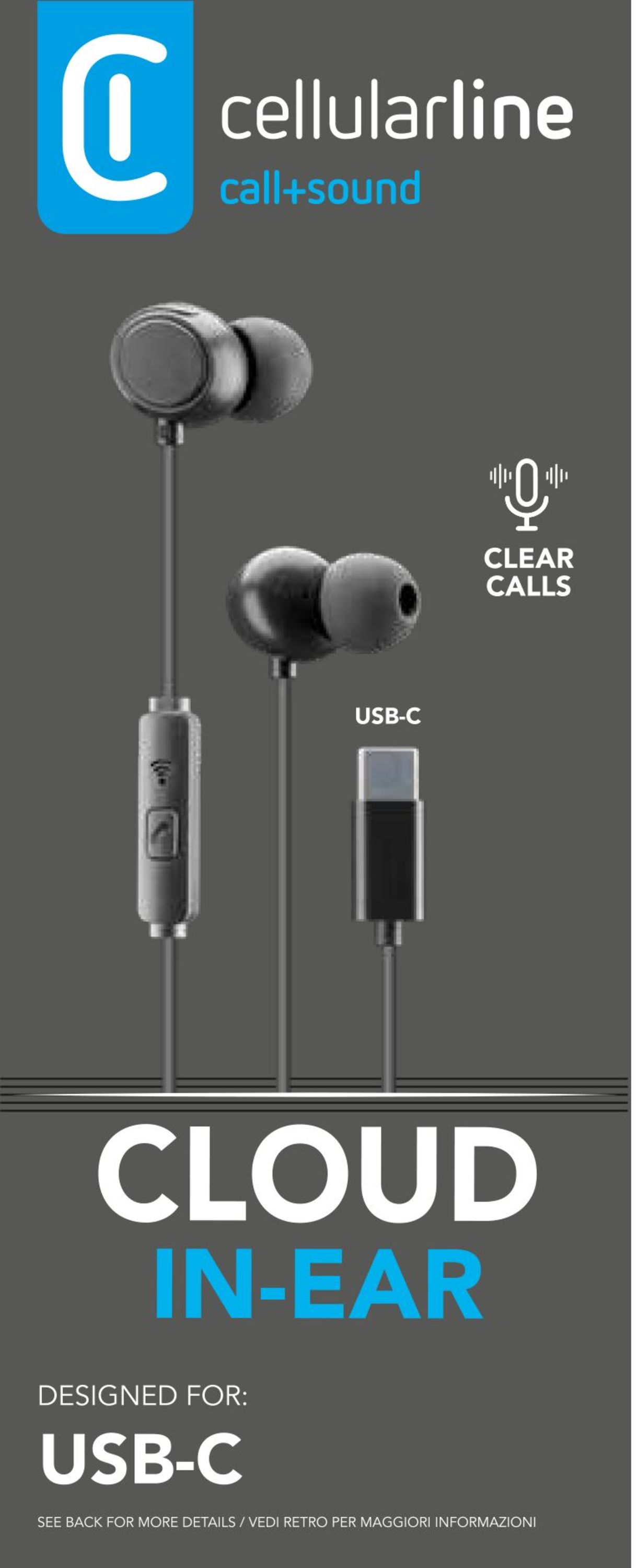 Слушалки тапи USB-C с микрофон Cloud