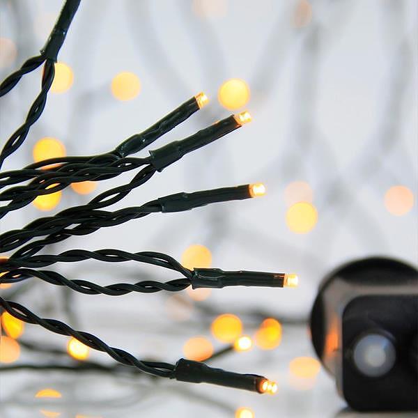 Коледни лампички 300 LED топло бяла светлина