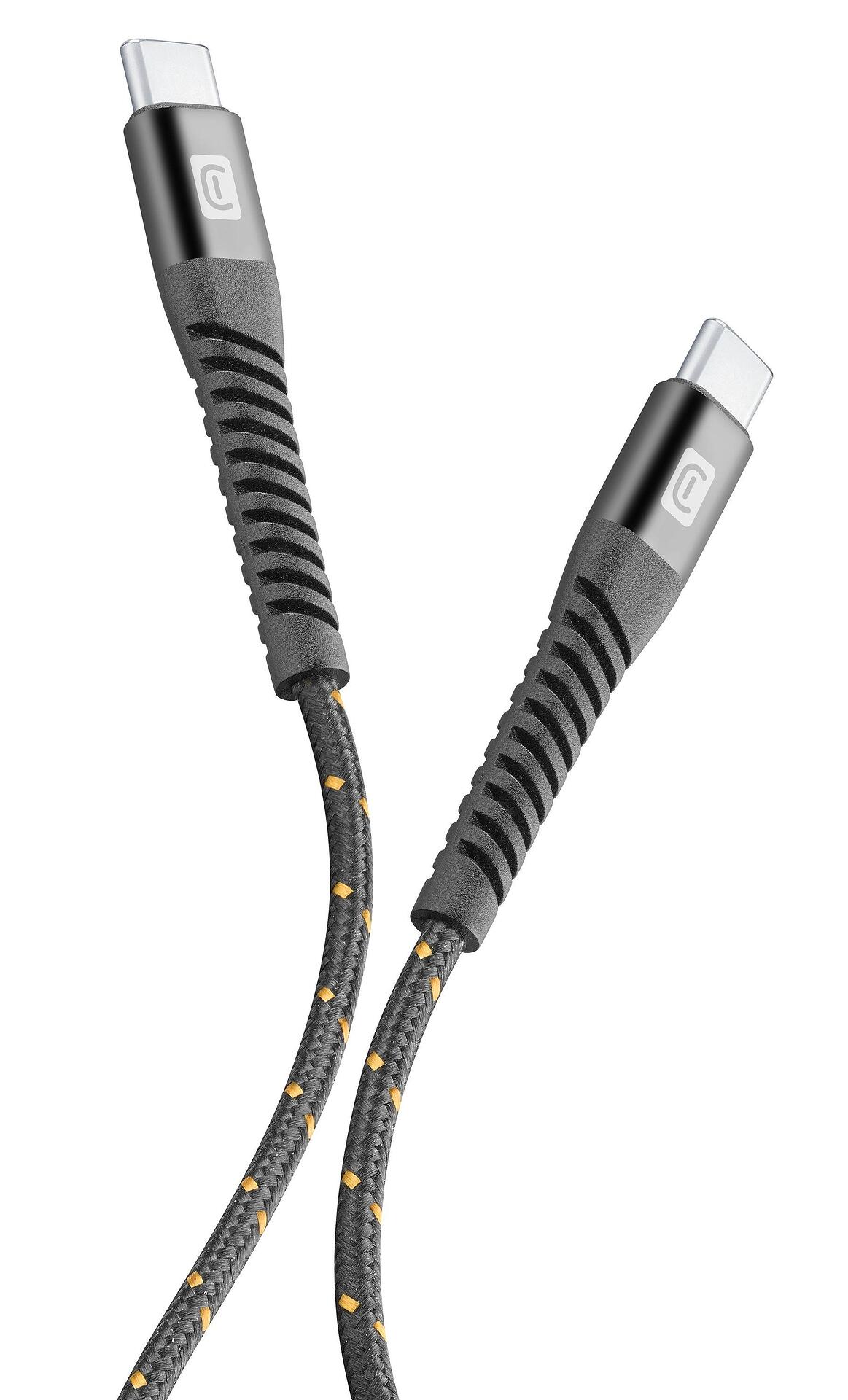 Усилен кабел Tetra force USB-C към USB-C 120 см