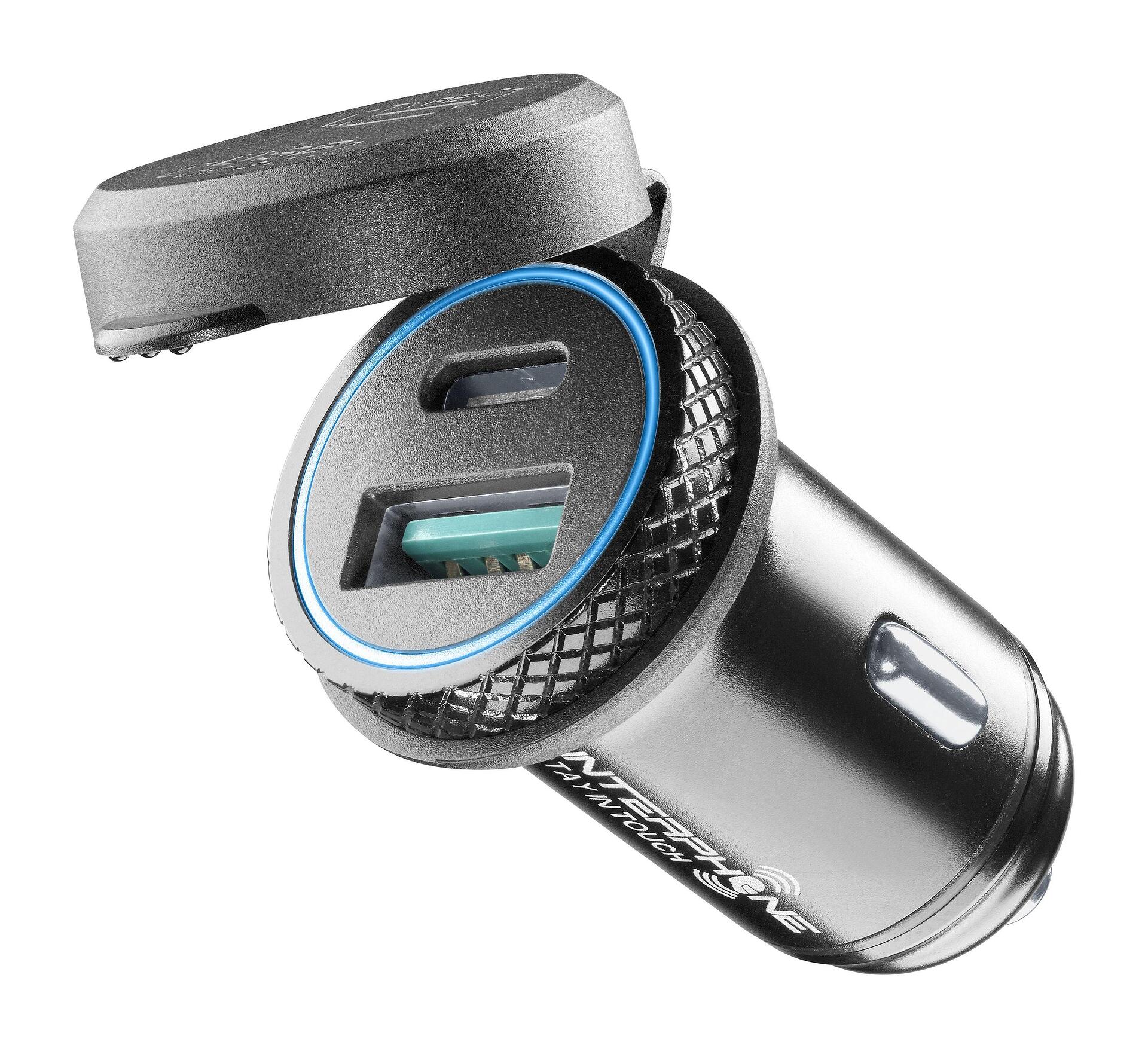INT Зарядно USB и Type-C 12V адаптер за запалка