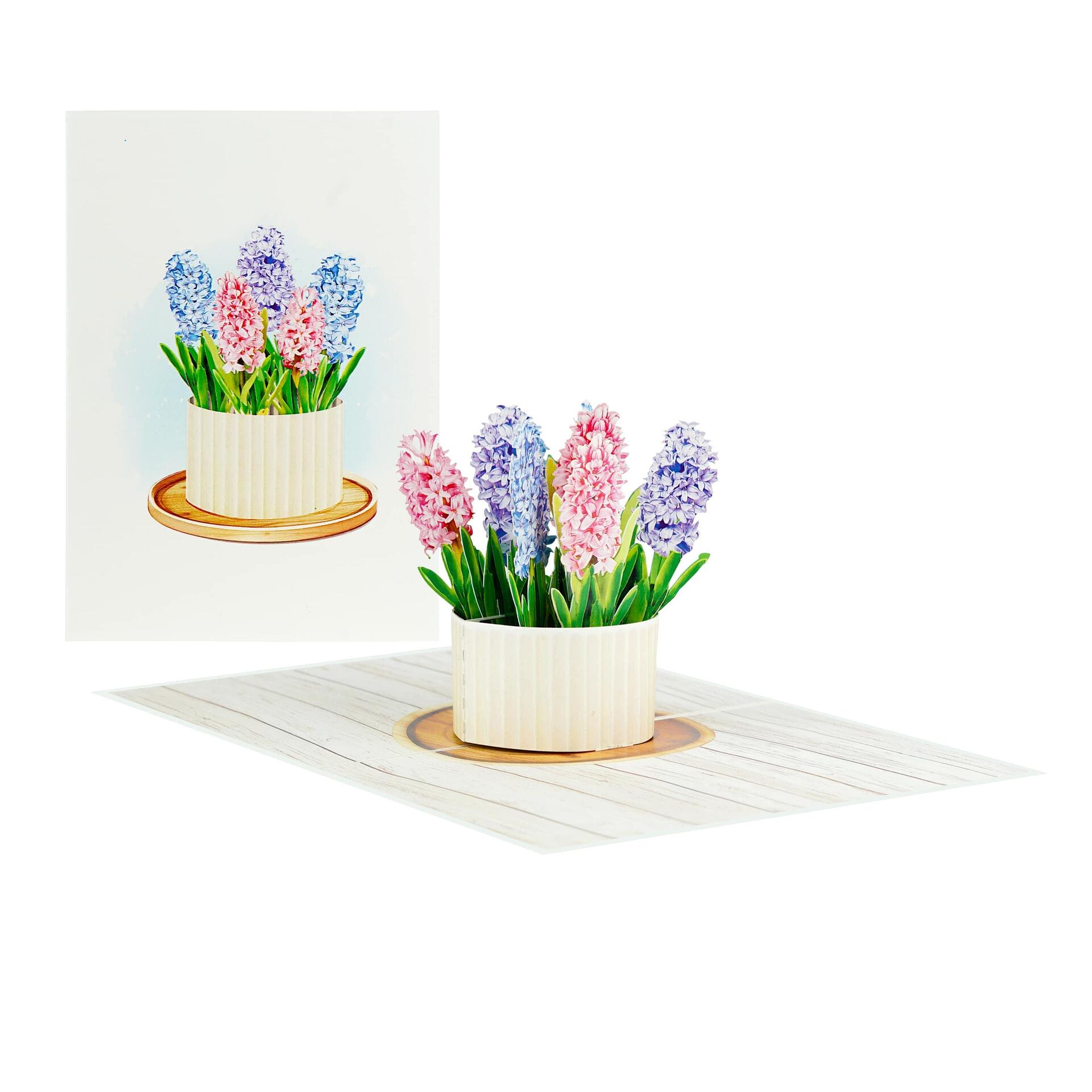 3D Поздравителна картичка  "Зюмбюл"KIRIORI POP UP