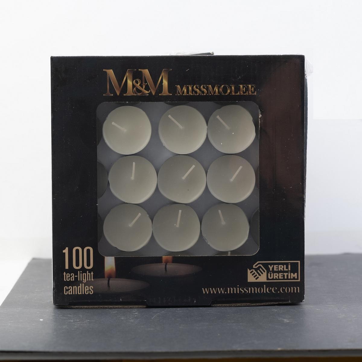 Чаени свещи MUMSAN  бели 100бр