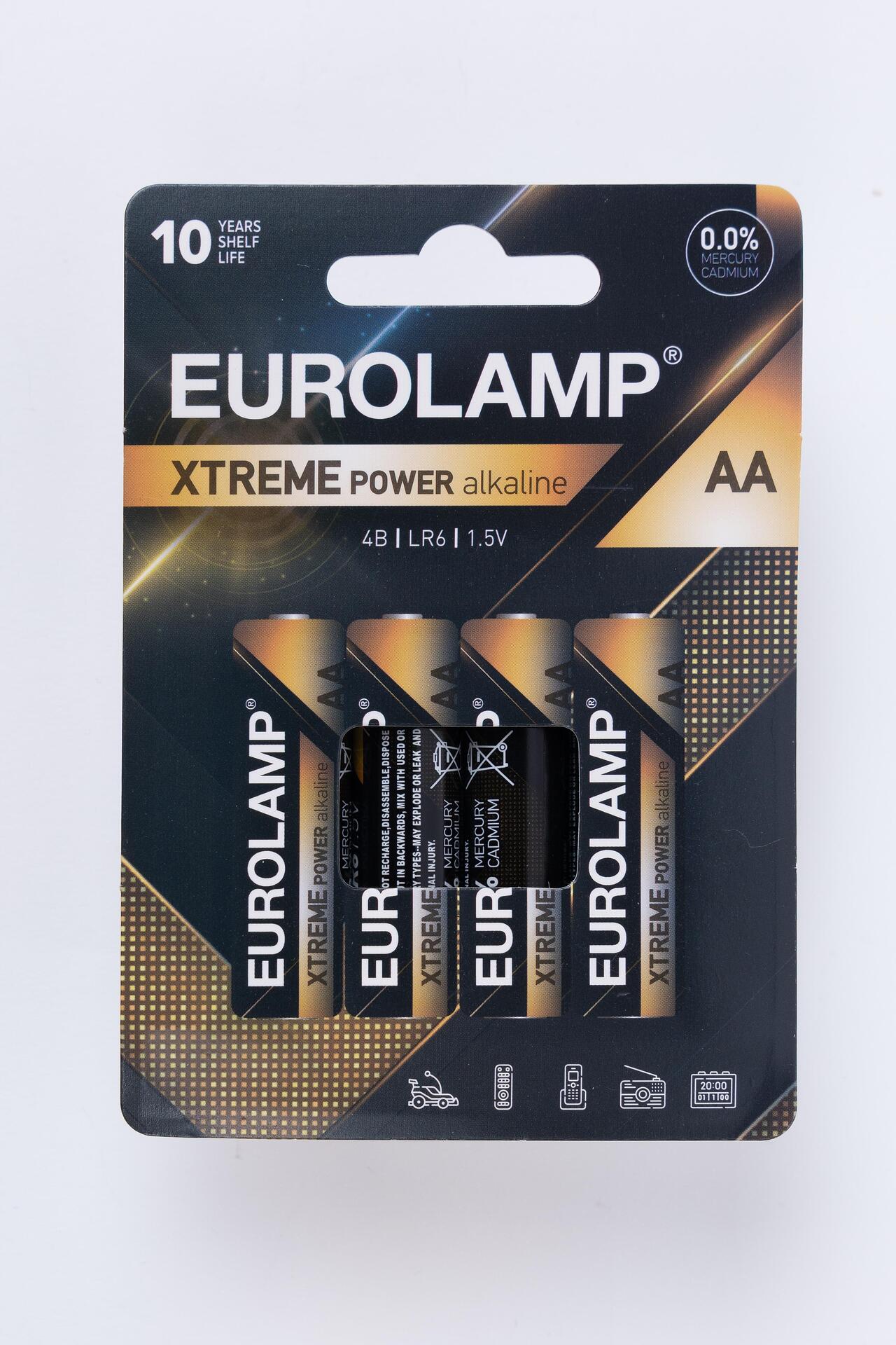 Батерии EXTREME POWER Eurolamp  4бр. AA 1.5V LR6
