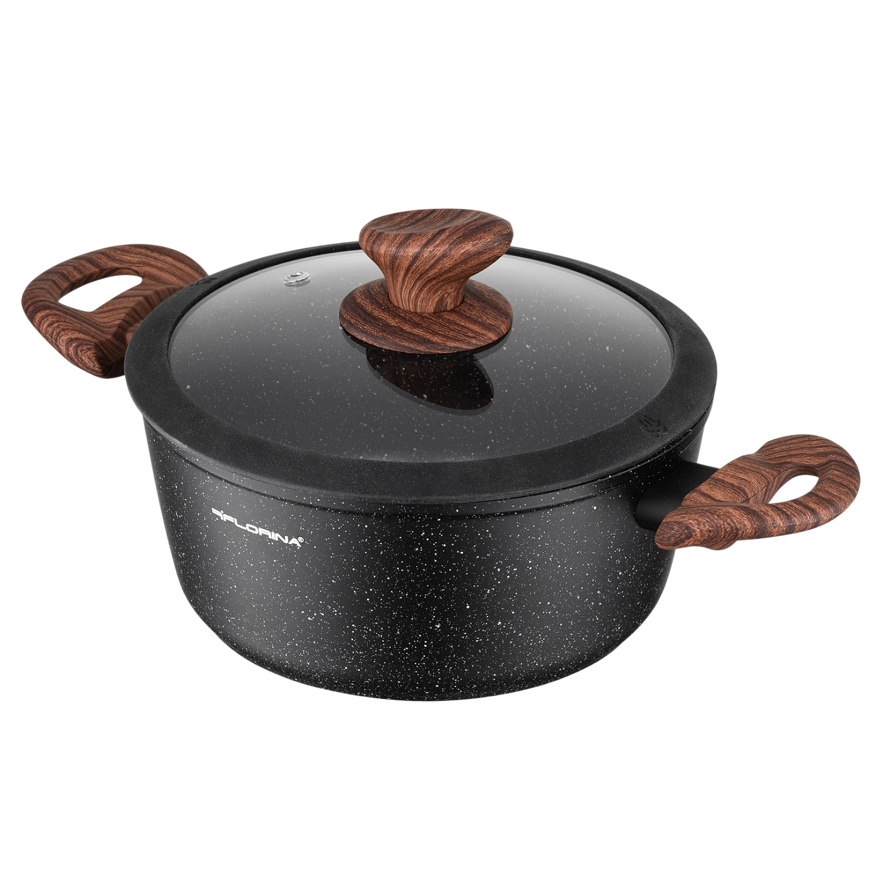 Тенджера Florina Master Black 24см с капак