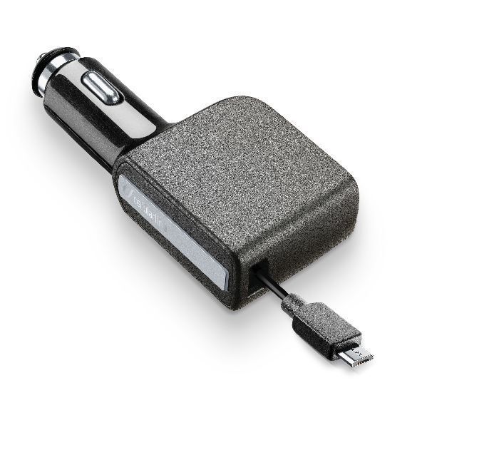 Ролетно зарядно за кола 2А 12/24V с microUSB