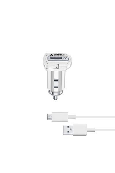 Зарядно за кола с адаптивно зареждане 12V/24V с MicroUSB кабел