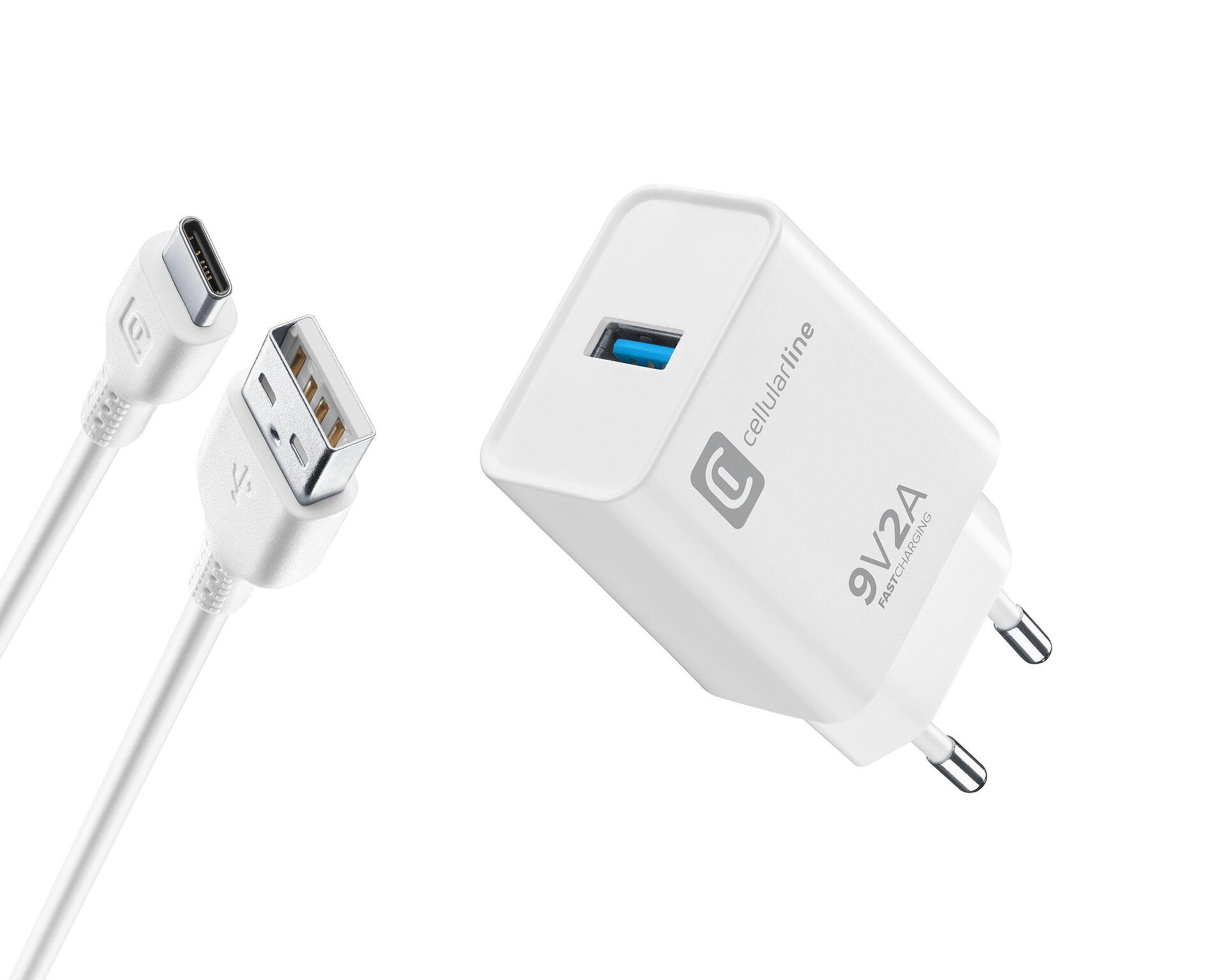 Зарядно с бързо зареждане и кабел USB-C