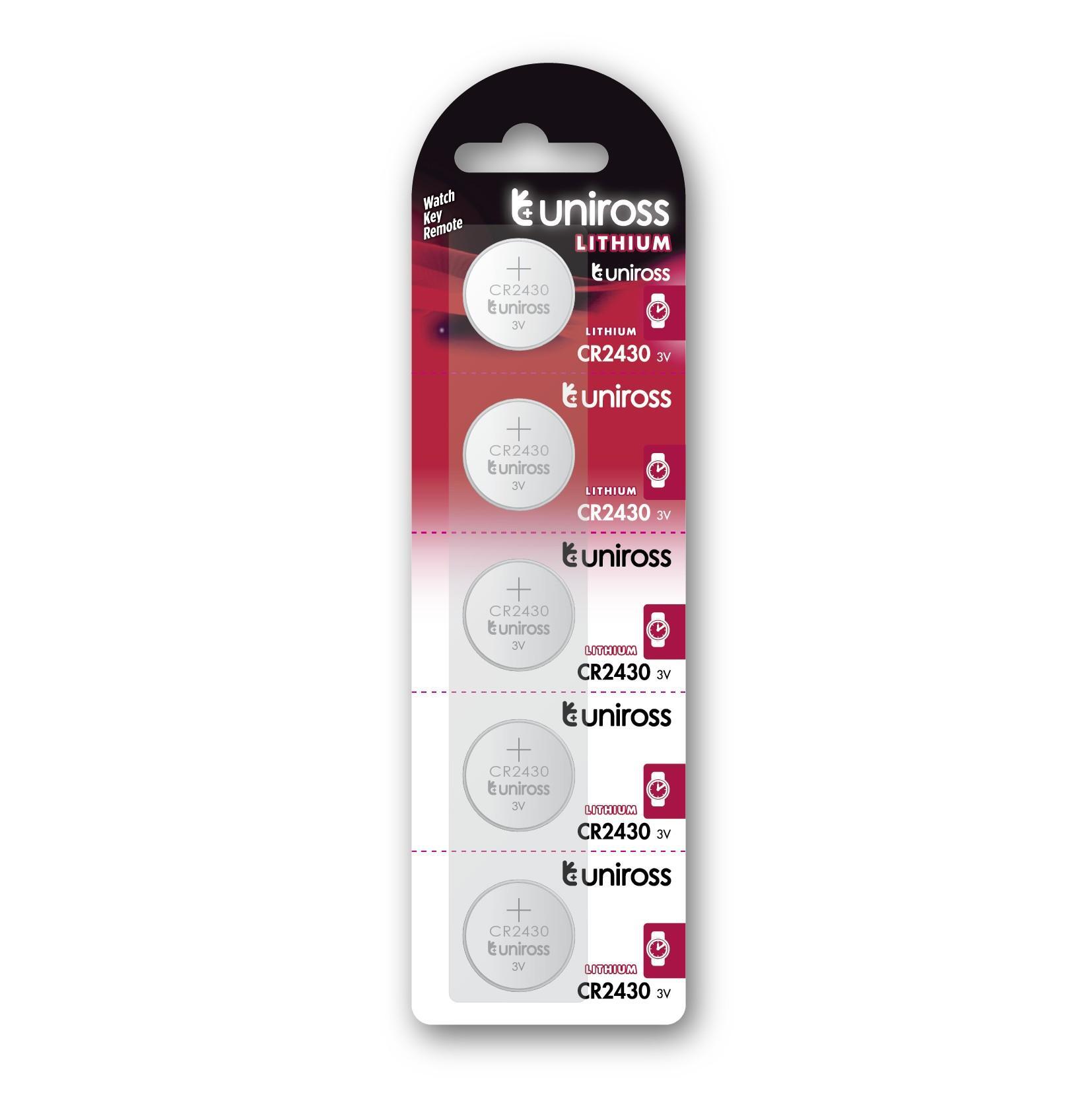 Литиеви Батерии Uniross CR2430  блистер 5бр