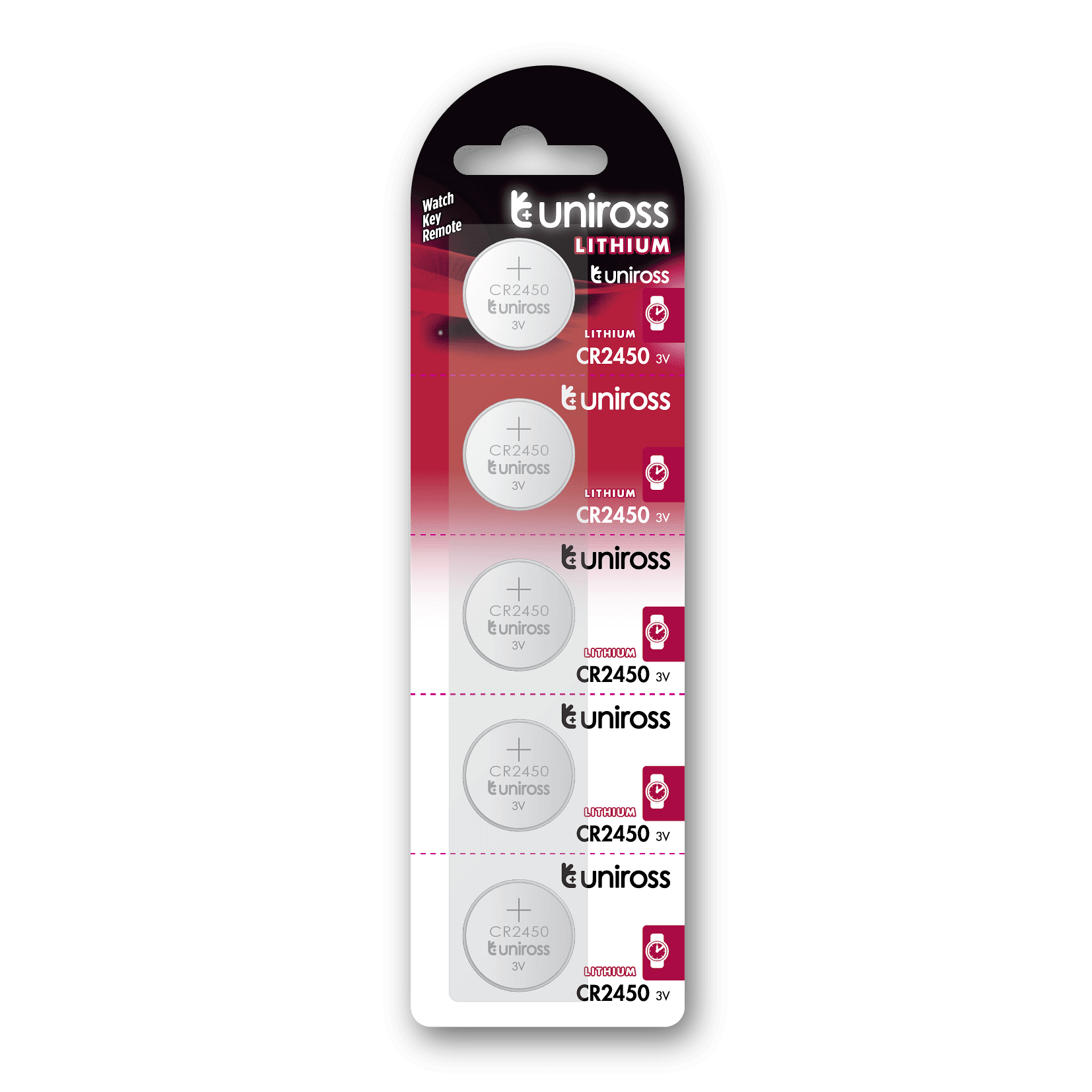 Литиеви Батерии Uniross CR2450 блистер 5 бр