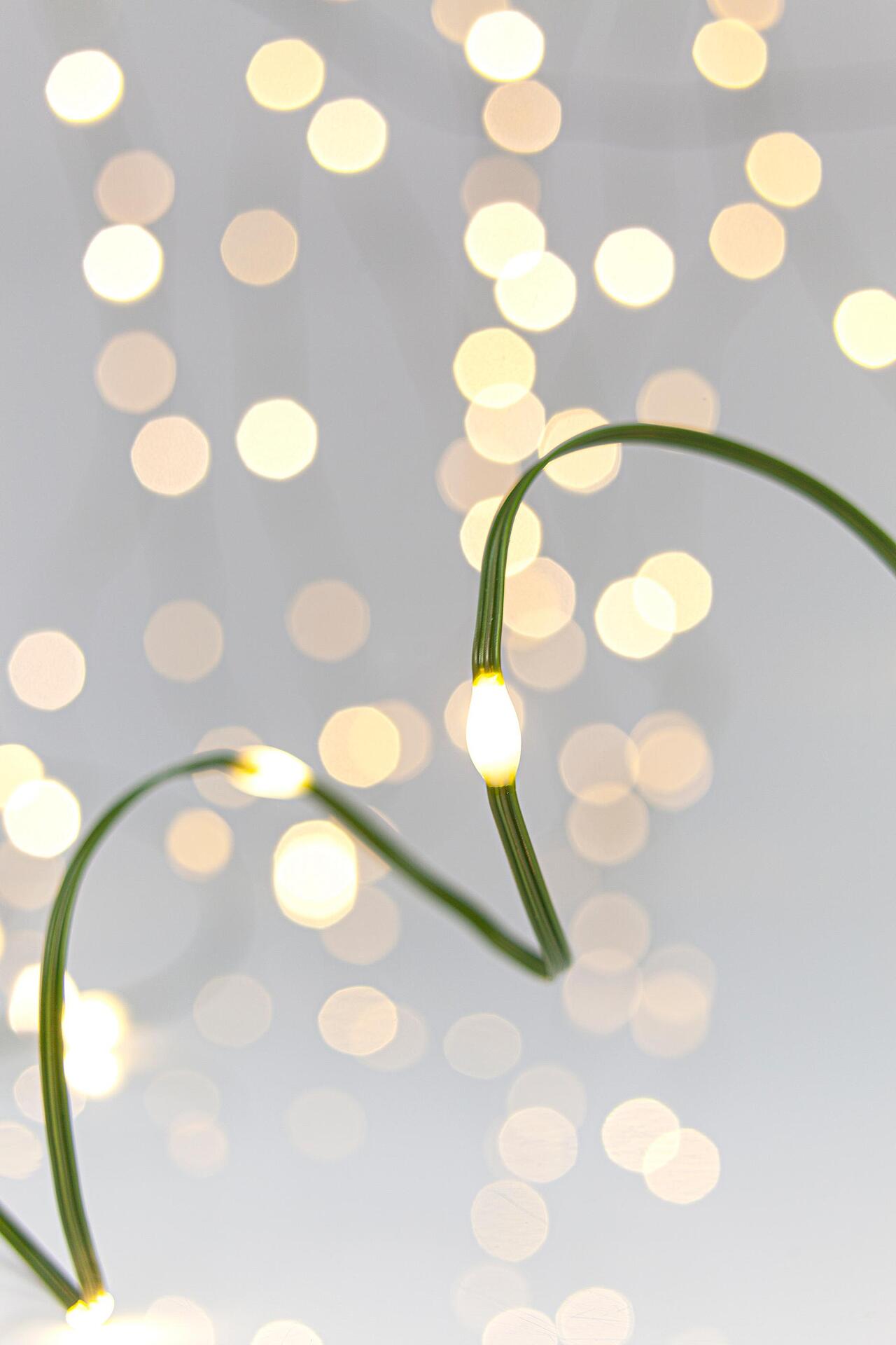 Коледни лампички 300 MINI LED с топла бяла светлина и 8 функции