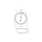 Гранитена Мивка XVenera сива - Image 2