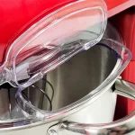 Планетарен миксер с купа от инокс Voltz OV51115A, 2100W, 7.5 литра, 3бъркалки, 6степени + Pulse, LED, Червен металик - Image 5