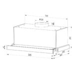 Абсорбатор за вграждане SAMUS HS6060TX - Image 2