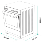 Газова печка SAMUS SM661APGS